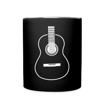 Guitar Sketch - Full Colour Mug - black - Front