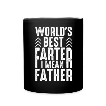 Dad Fathers Day Daddy Papa Funny Father´s Day - Full Colour Mug - black - Front