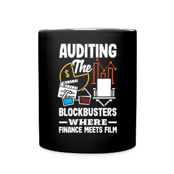 Auditing Blockbusters Where Finance Meets Film - Tasse einfarbig - Schwarz - Vorne
