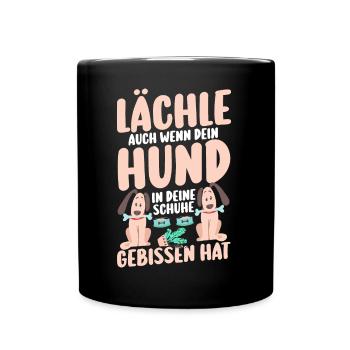 Dog Dog Owner Dog Owner Dog Motif Dogs - Full Colour Mug - black - Front