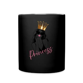 Princess Woman - Full Colour Mug - black - Front