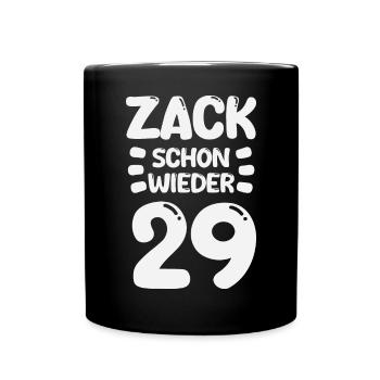 Zack 29 again! Birthday - Full Colour Mug - black - Front