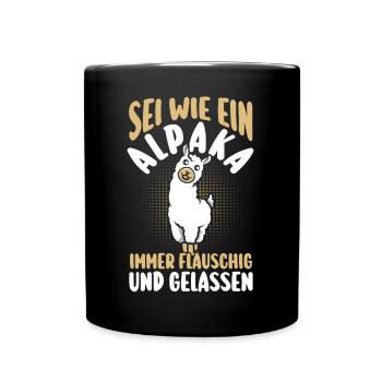 Alpaga - Mug uni - noir - Devant