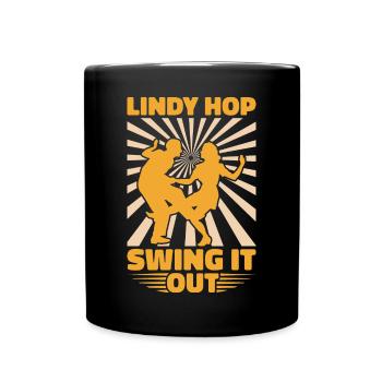 Lindy Hop Tänzer Swing Tanzpaar Swing Dance - Tasse einfarbig - Schwarz - Vorne