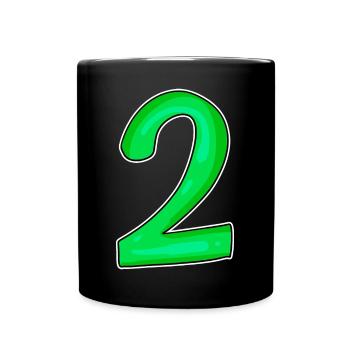 2 - Full Colour Mug - black - Front