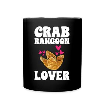 Krabben Rangoon Crab Rangoon - Full Colour Mug - black - Front