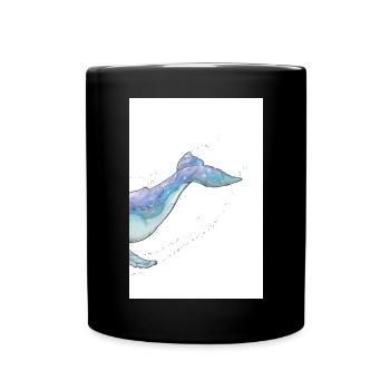 Humpback whale - Full Colour Mug - black - Front