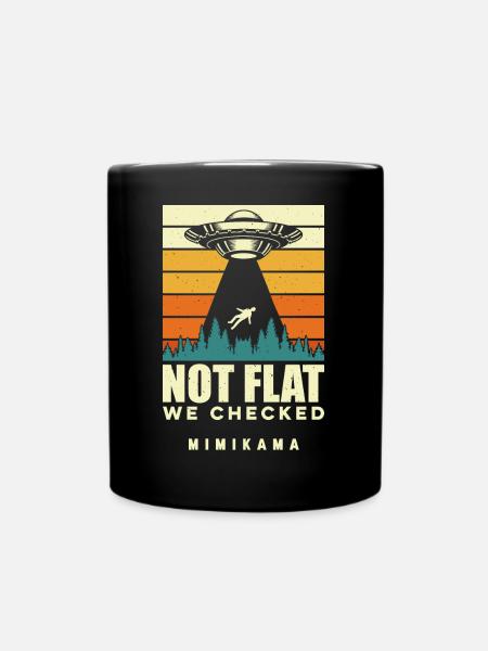 Vérificateurs galactiques : la Terre n’est pas plate - Mug uni - noir