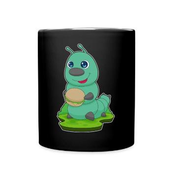Cheeseburger chenille - Mug uni - noir - Devant