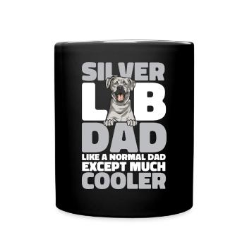 Silver Labrador Retriever Silver Lab - Mug uni - noir - Devant