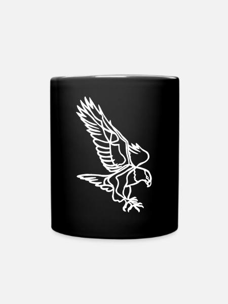 Croquis de l'aigle blanc - Mug uni - noir