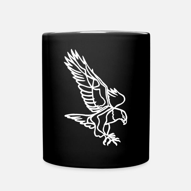 Croquis de l'aigle blanc - Mug uni - noir