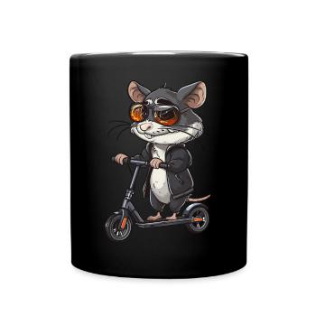 Rouleau à rats - Mug uni - noir - Devant