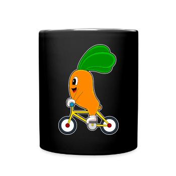 Carotte Vélo - Mug uni - noir - Devant