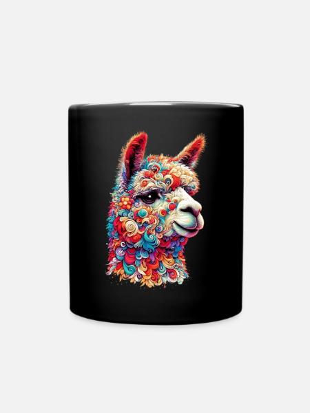 Alpaka - Tasse einfarbig - Schwarz
