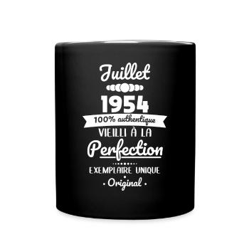 70. Jahrestag - Juli 1954 Original - Tasse einfarbig - Schwarz - Vorne
