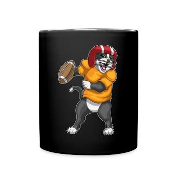 Sports de football américain des Cat - Mug uni - noir - Devant