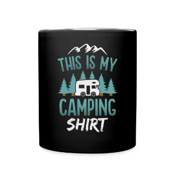 Camping RV Camping-car Caravane Camping-car - Mug uni - noir - Devant