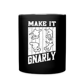 Art de skateboard pour garçons filles hommes cadeaux de skateboard - Mug uni - noir - Devant