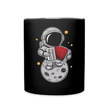 Akkordeon Akkordeonspieler Geschenk - Tasse einfarbig - Schwarz - Vorne