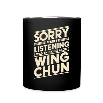 Wing Chun Kampfsport Geschenk - Tasse einfarbig - Schwarz - Vorne