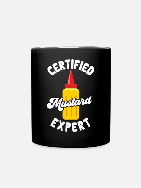 Senf Mustard - Tasse einfarbig - Schwarz