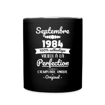 40th Anniversary - September 1984 Original - Full Colour Mug - black - Front