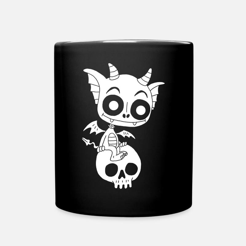 Petit démon blanc se repose - Mug uni - noir