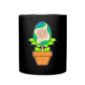 Plantez un œuf de Pâques - Mug uni - noir - Devant