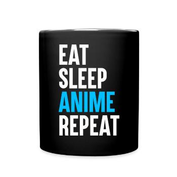 Anime Cosplay Kawaii Japan Anime - Tasse einfarbig - Schwarz - Vorne