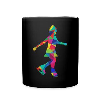 Figure skating Ice skating - Full Colour Mug - black - Front