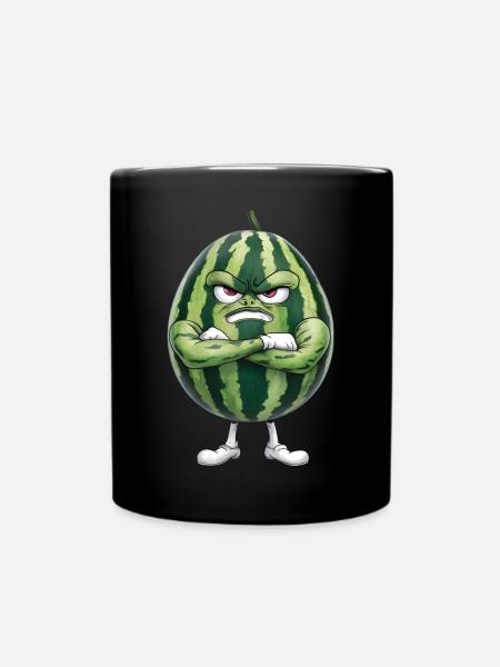 Wassermelone - Tasse einfarbig - Schwarz