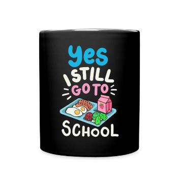 Schule Cafeteria-Crew - Tasse einfarbig - Schwarz - Vorne
