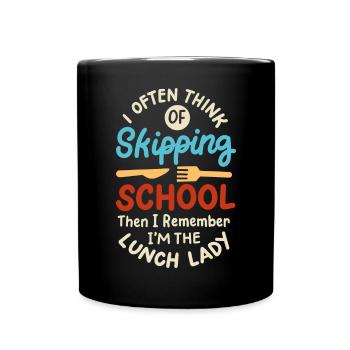 Schule Mitarbeiterin Cafeteria - Tasse einfarbig - Schwarz - Vorne