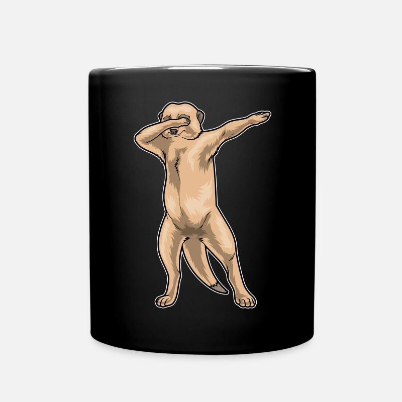 Erdmännchen Hip Hop Tanz - Tasse einfarbig - Schwarz