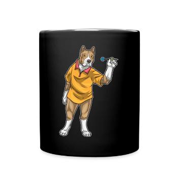 Pitbull Dart Dartpfeil - Full Colour Mug - black - Front