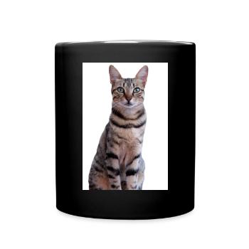 Cat Kitten - Full Colour Mug - black - Front