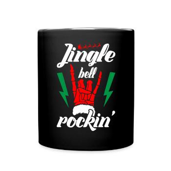 Jingle bell Rockin Musique de Noël - Mug uni - noir - Devant