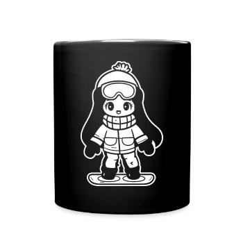 Snowboarder Girls - Full Colour Mug - black - Front