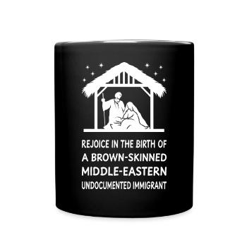 Noël - Jésus Immigrant du Moyen-Orient II - Mug uni - noir - Devant