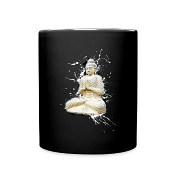 Buddha - Tasse einfarbig - Schwarz - Vorne