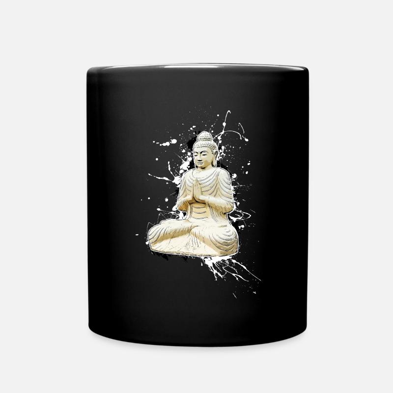 Buddha - Tasse einfarbig - Schwarz