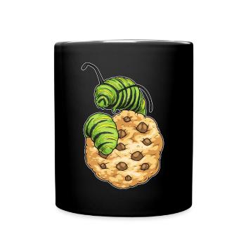 Biscuit chenille - Mug uni - noir - Devant