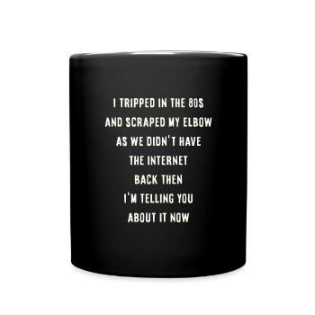 Miroir temporel - Mug uni - noir - Devant