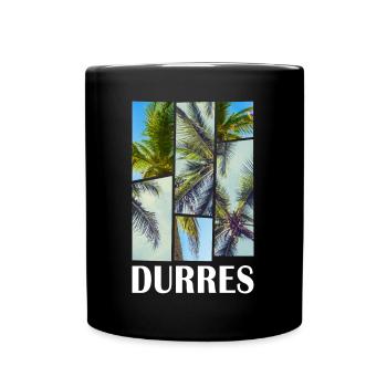 Durres Durresi Albanien Sommer Palmen Strand Meer - Tasse einfarbig - Schwarz - Vorne