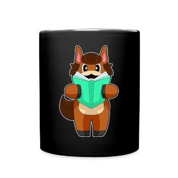 Horse Book - Full Colour Mug - black - Front
