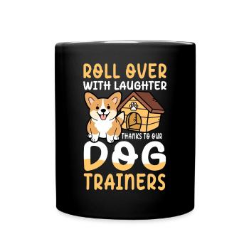 Thanks To Our Dog Trainers für einen Hundetrainer - Tasse einfarbig - Schwarz - Vorne
