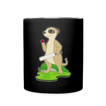 Suricate Cricket Battes de cricket - Mug uni - noir - Devant