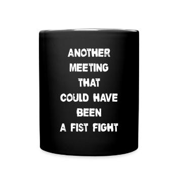 Another Meeting - Tasse einfarbig - Schwarz - Vorne