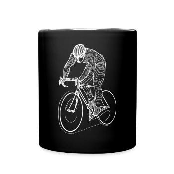 Cyclist - Full Colour Mug - black - Front